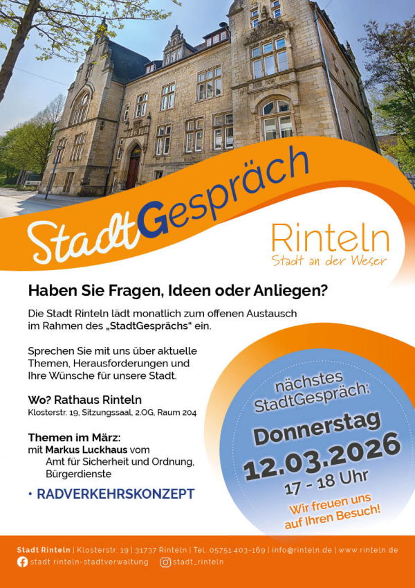 Plakat Stadtgespraech Maerz 2026
