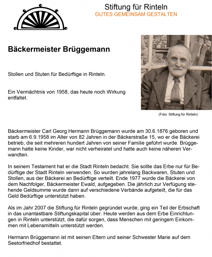 Baeckermeister Brueggemann